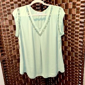 Mint green blouse